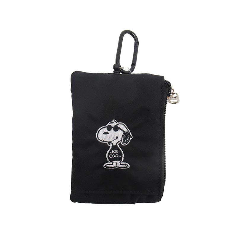 PEANUTS  モノトーン JOE COOL パスポーチ/正面